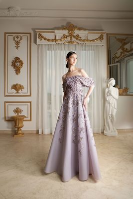 Long dress in	Purple,	size 	44
