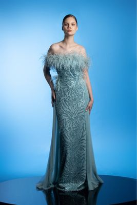 FEATHERED AQUA