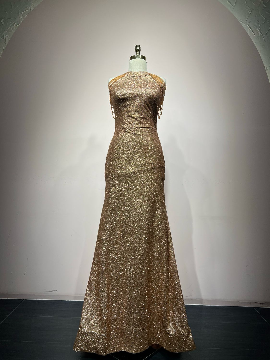 Vestido largo ROSE GOLD