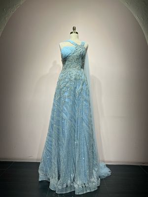 Vestido largo LIGHT BLUE