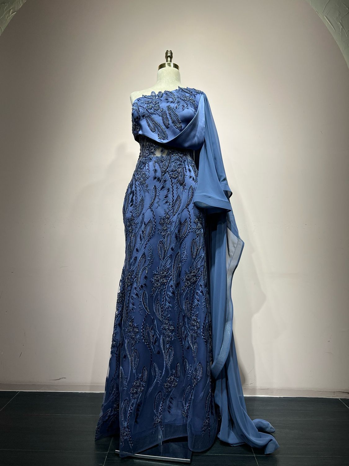 Vestido largo INDIGO AZUL