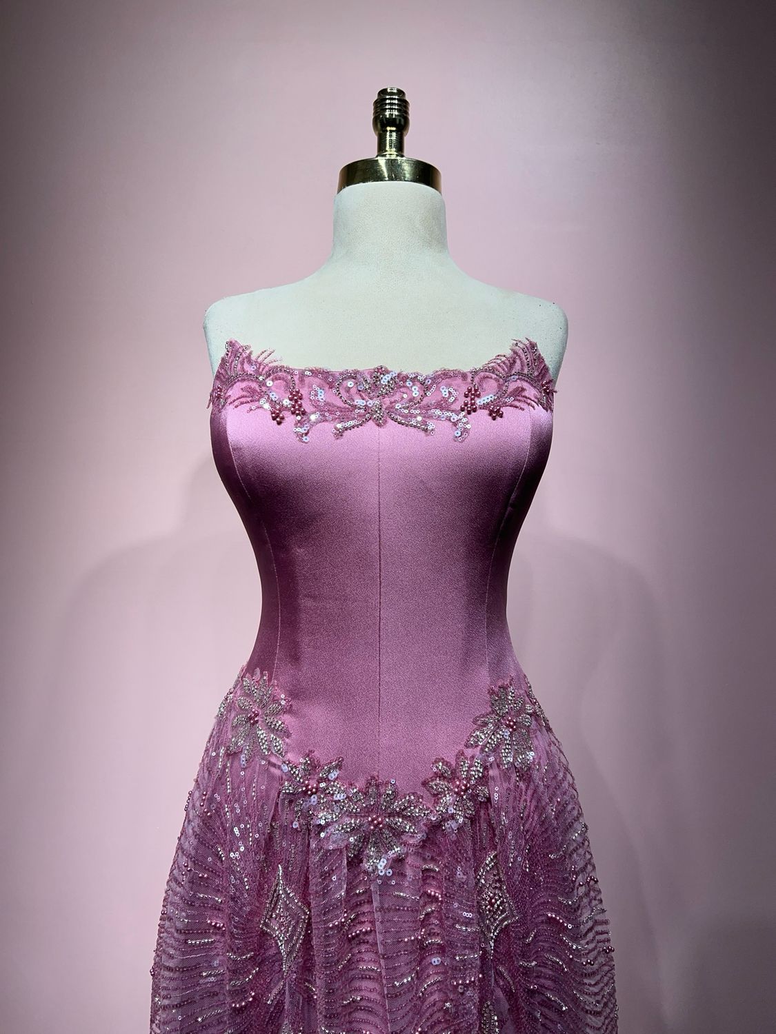 Vestido largo - Rosado - talla 40