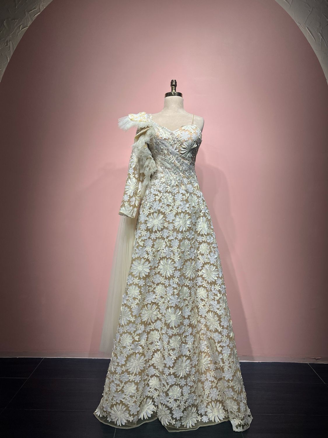 Vestido largo WHITE FLOWERS