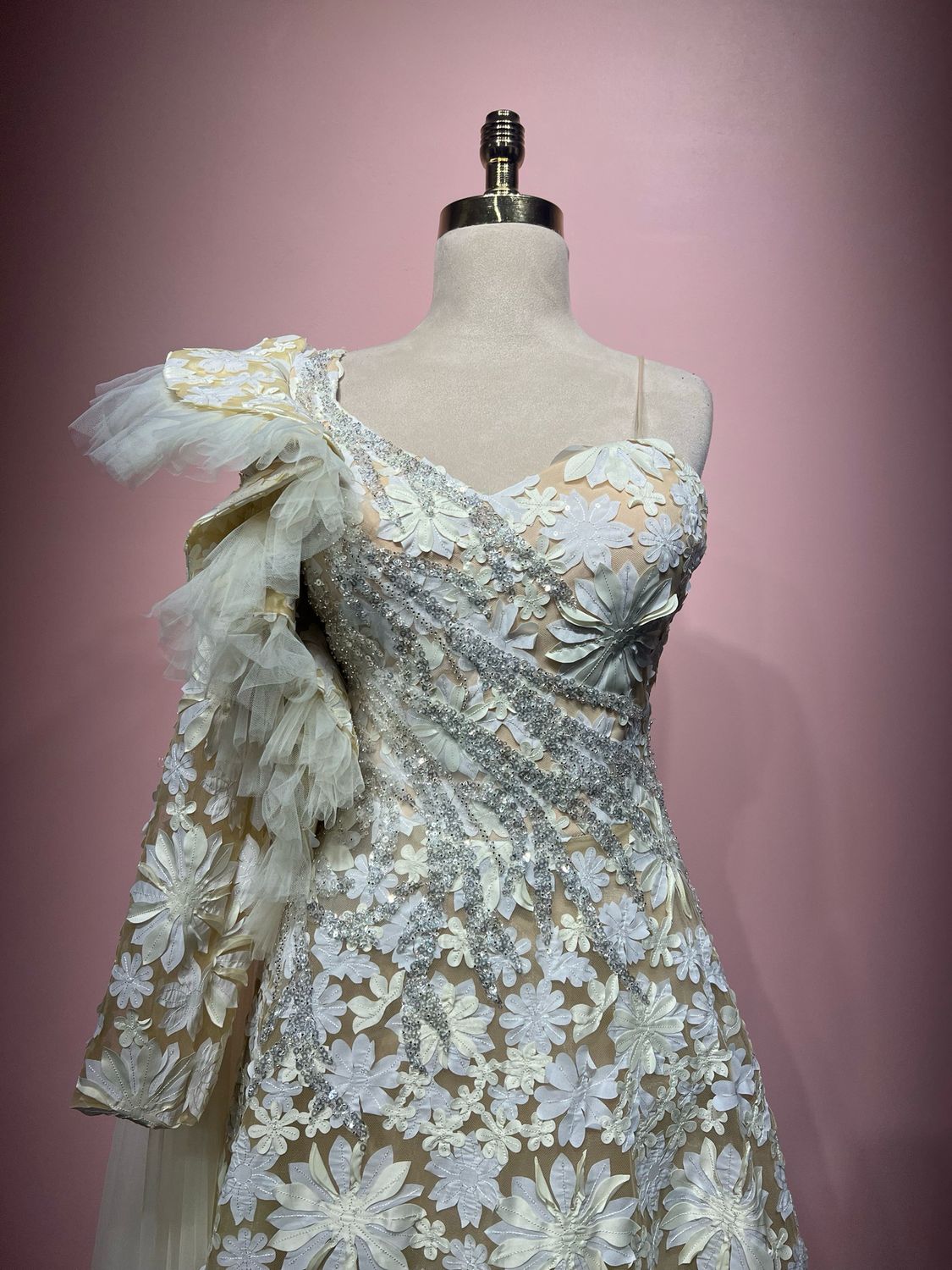 Vestido largo WHITE FLOWERS