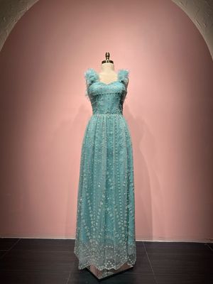 Vestido largo menta size 42