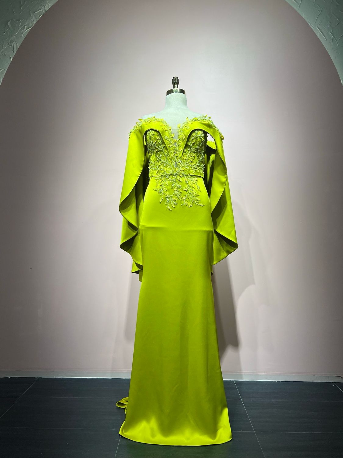 Vestido largo LIME GREEN
