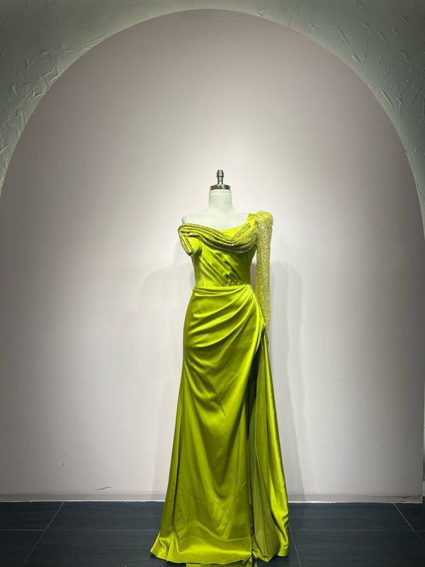 Vestido largo, Verde, Talla 44