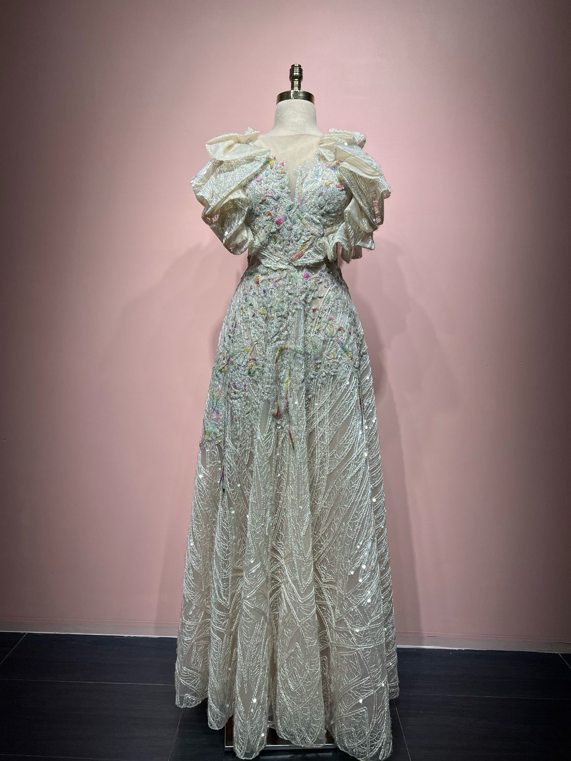 Vestido Largo - Blanco - Talla 42