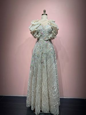 Vestido Largo - Blanco - Talla 42