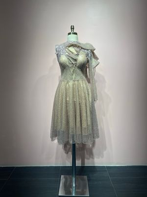 Vestido Largo,	Rosado	,Talla	40