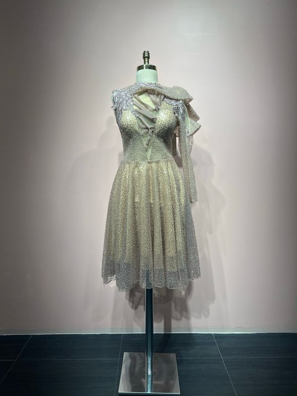 Vestido Largo,	Rosado	,Talla	40