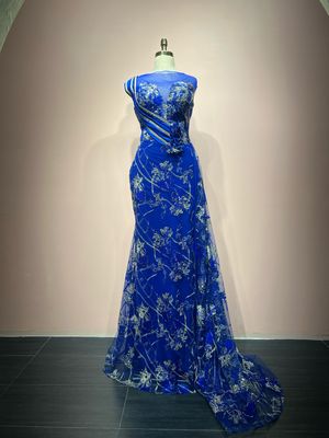 Vestido largo - Azul - talla 44