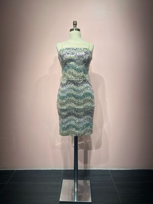 Vestido Largo,	Multicolor	,Talla	38