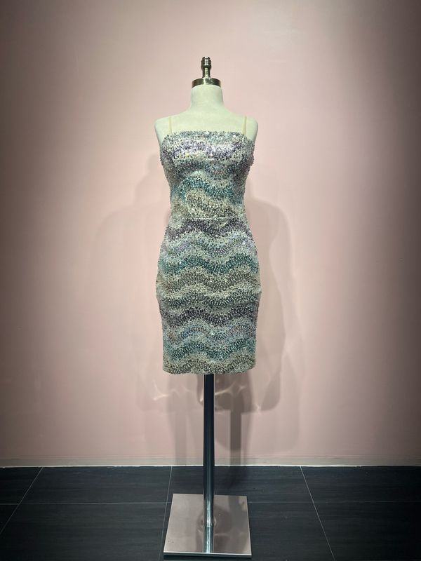 Vestido Largo,	Multicolor	,Talla	38