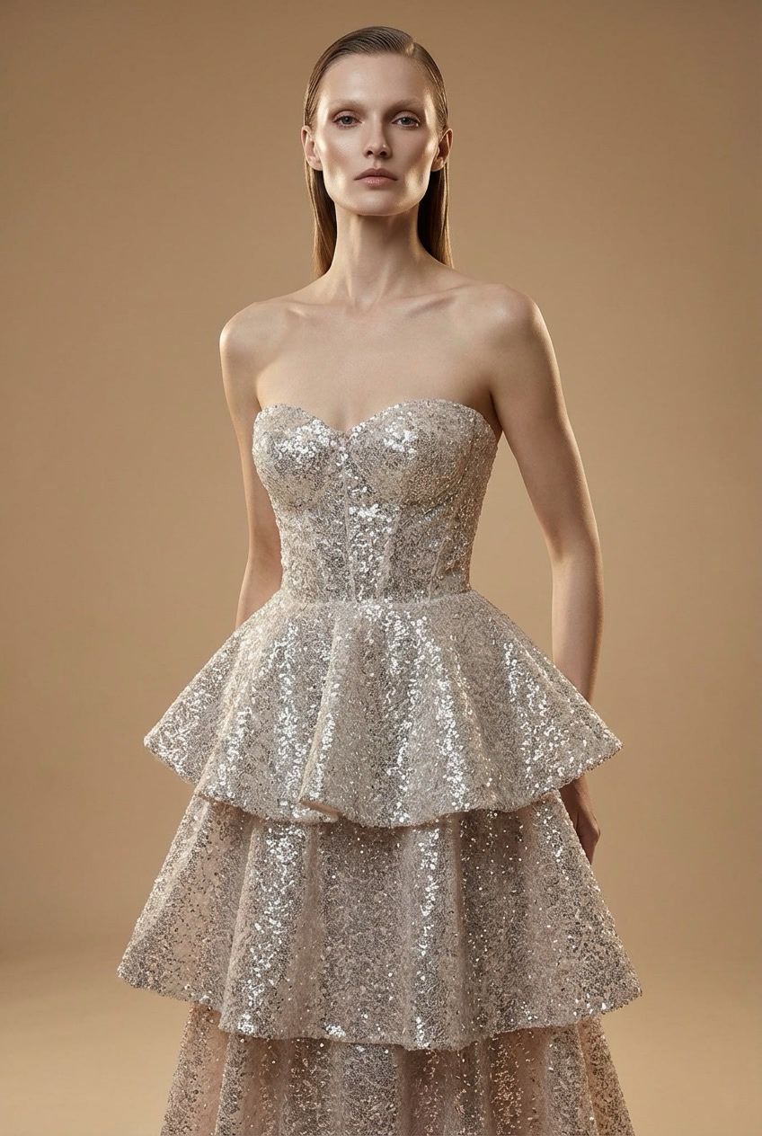 SEQUINED GOWN