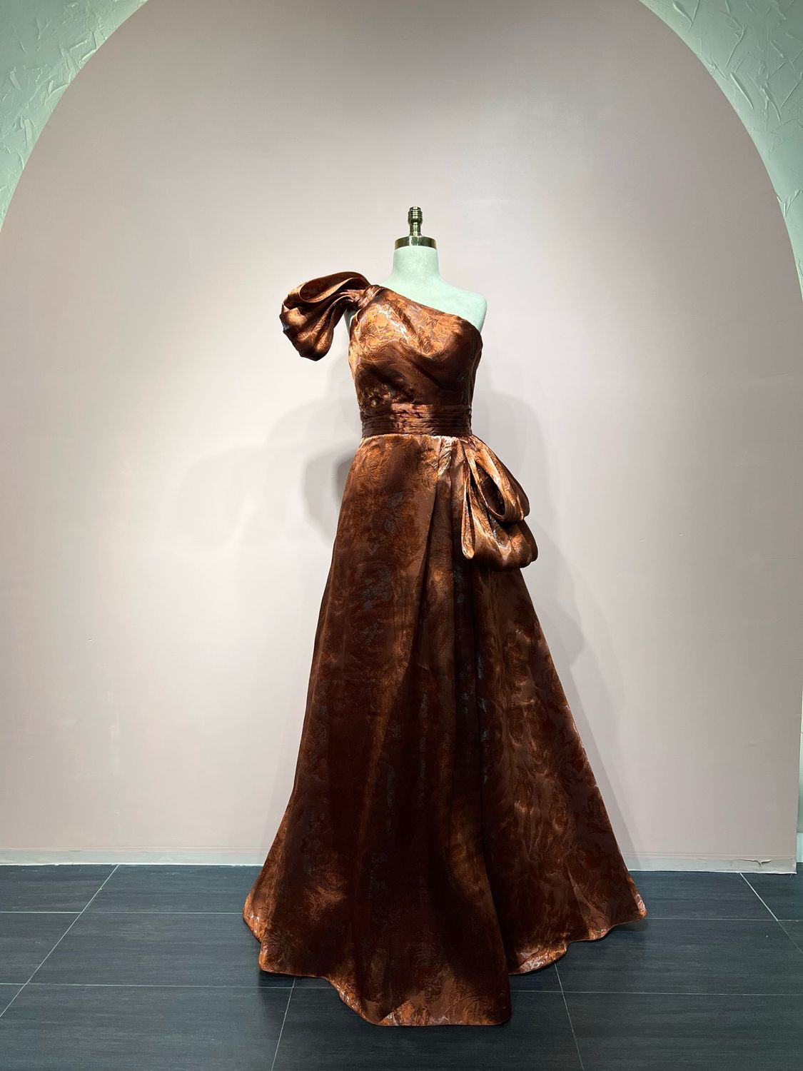 Vestido Largo,	Orange 	,Talla	42