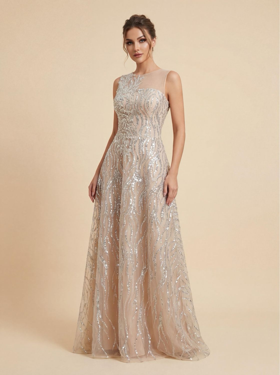 SEQUINED GOWN