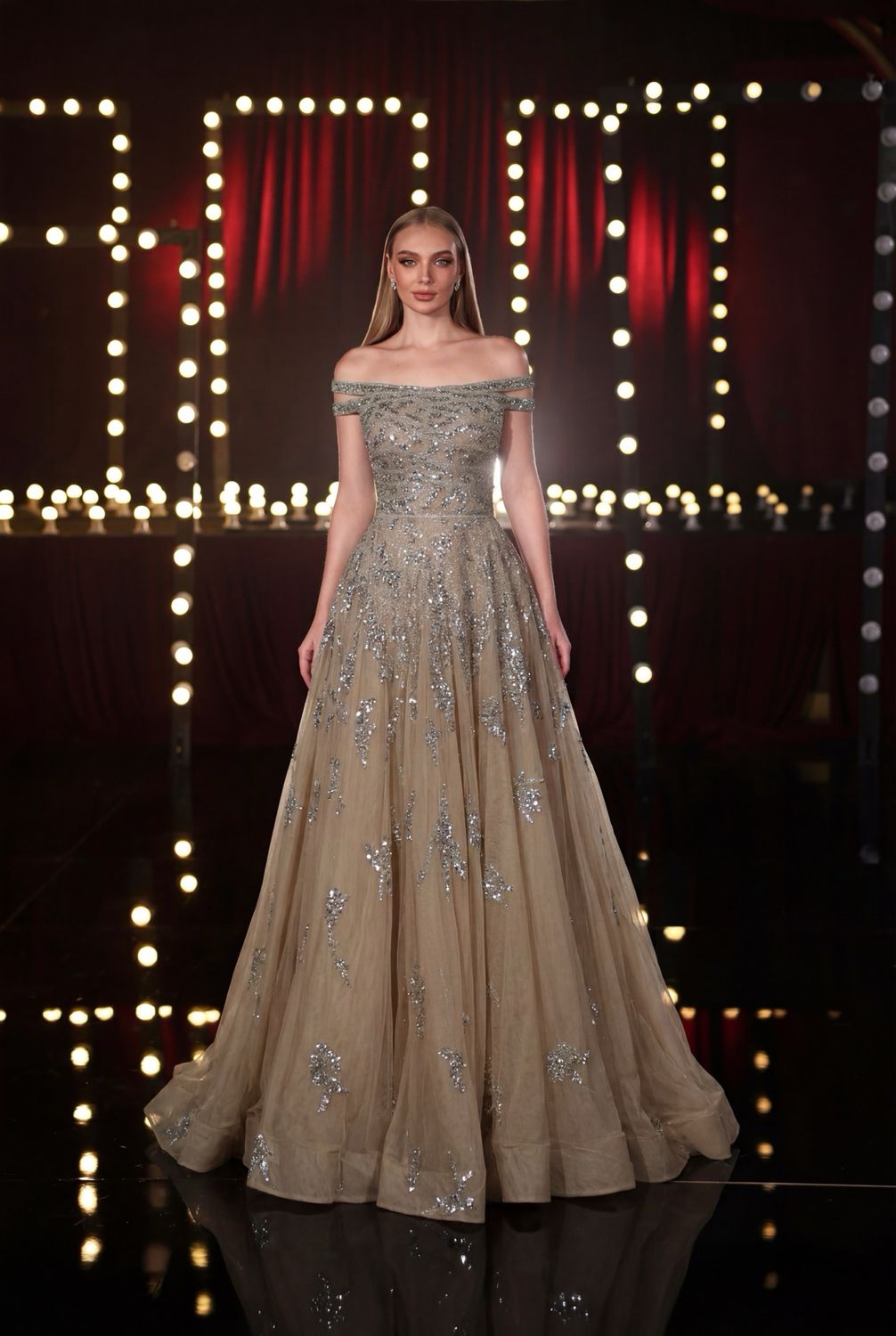 OFF SHOULDER GOWN