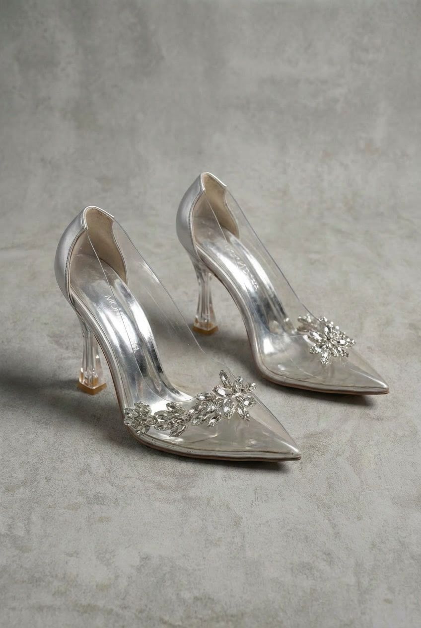 SILVER PUMPS