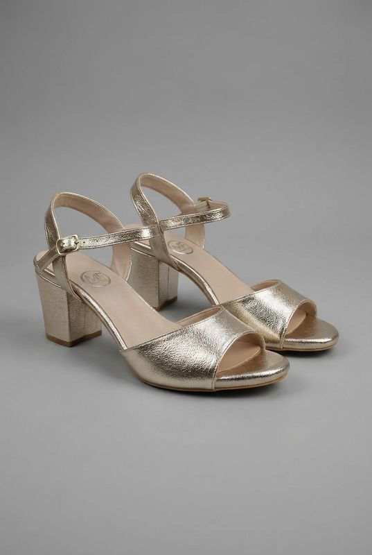 GOLDEN LOW HEEL