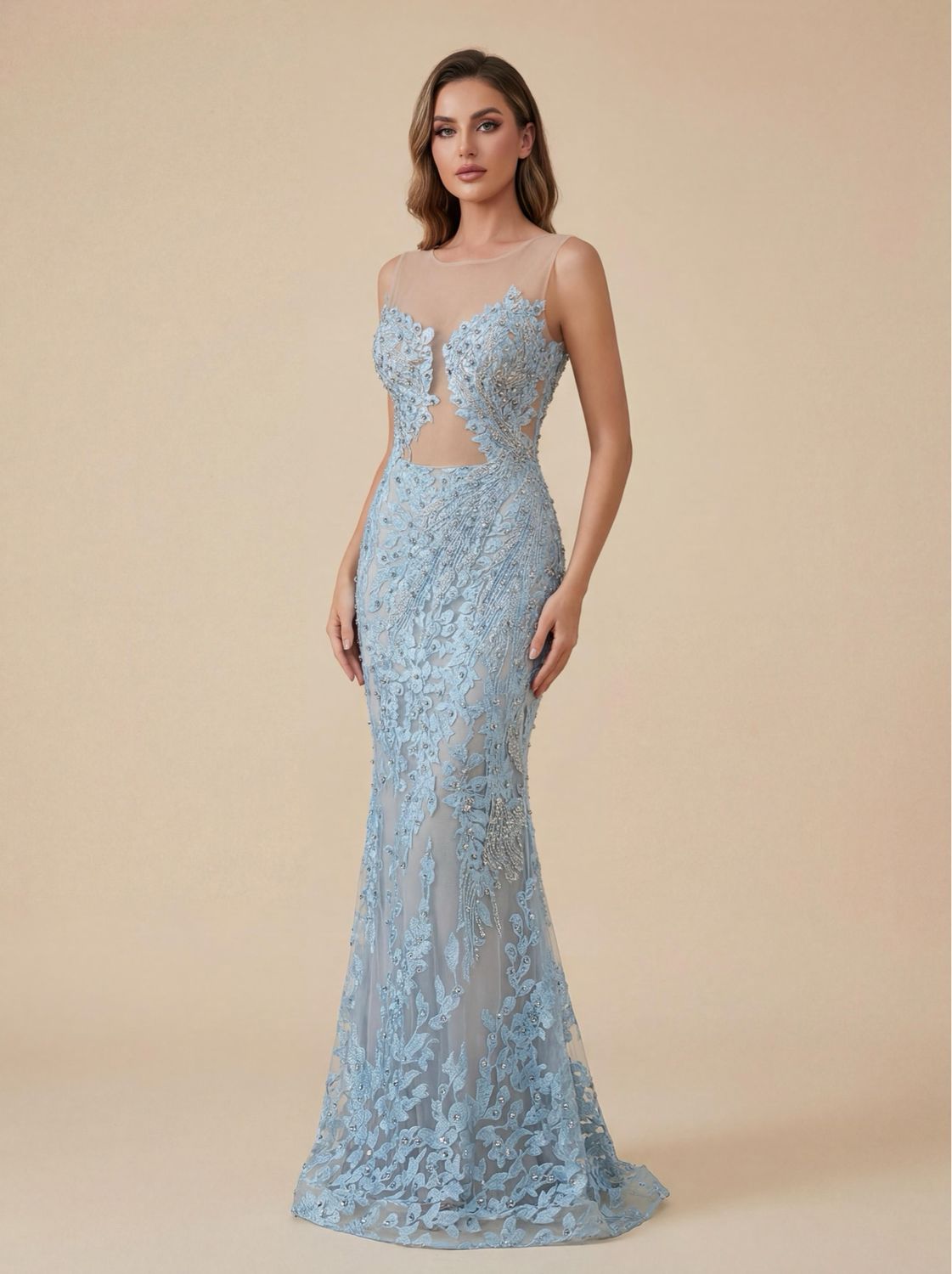 EMBROIDERED GOWN