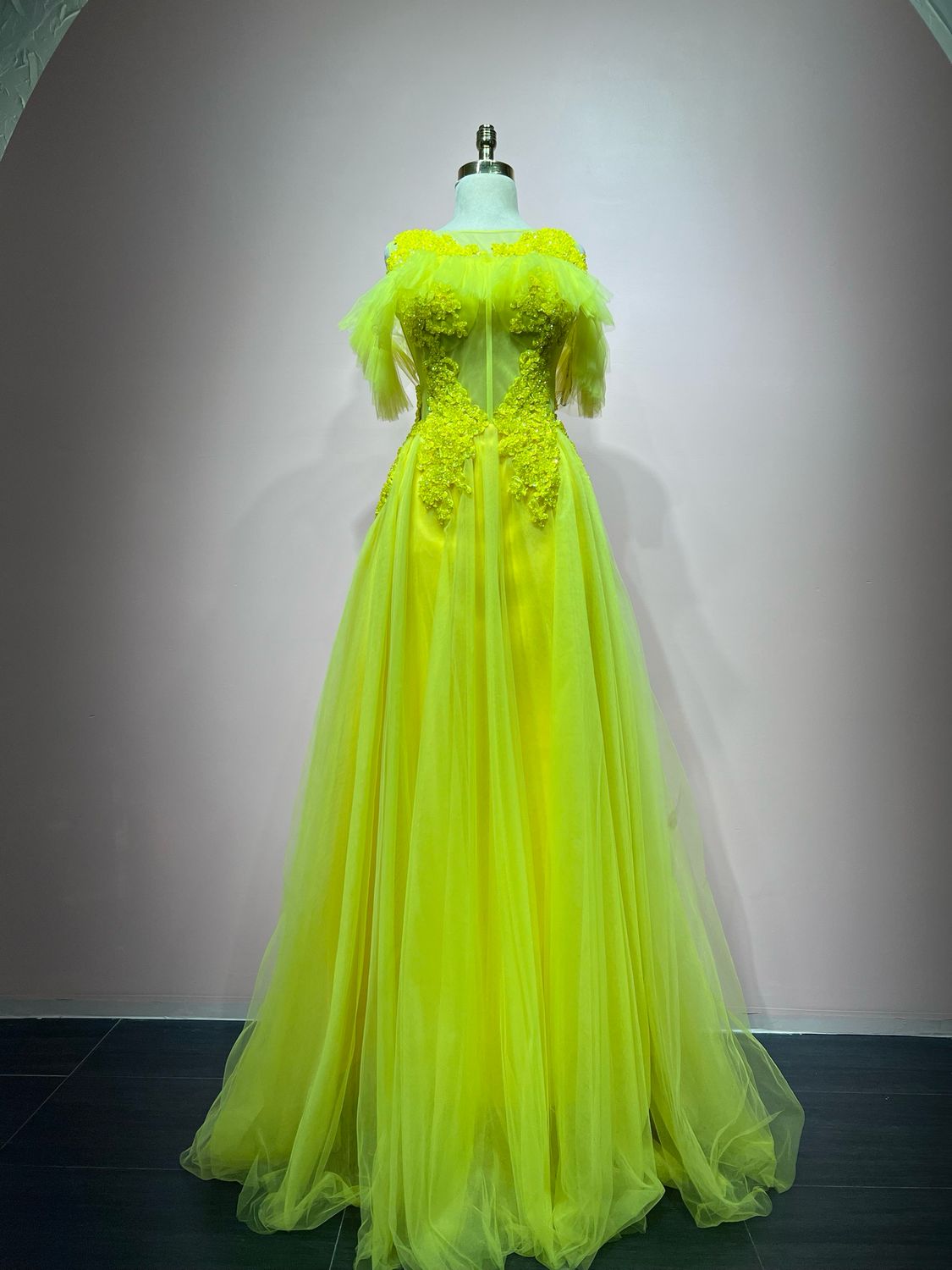 Vestido largo AMARILLO