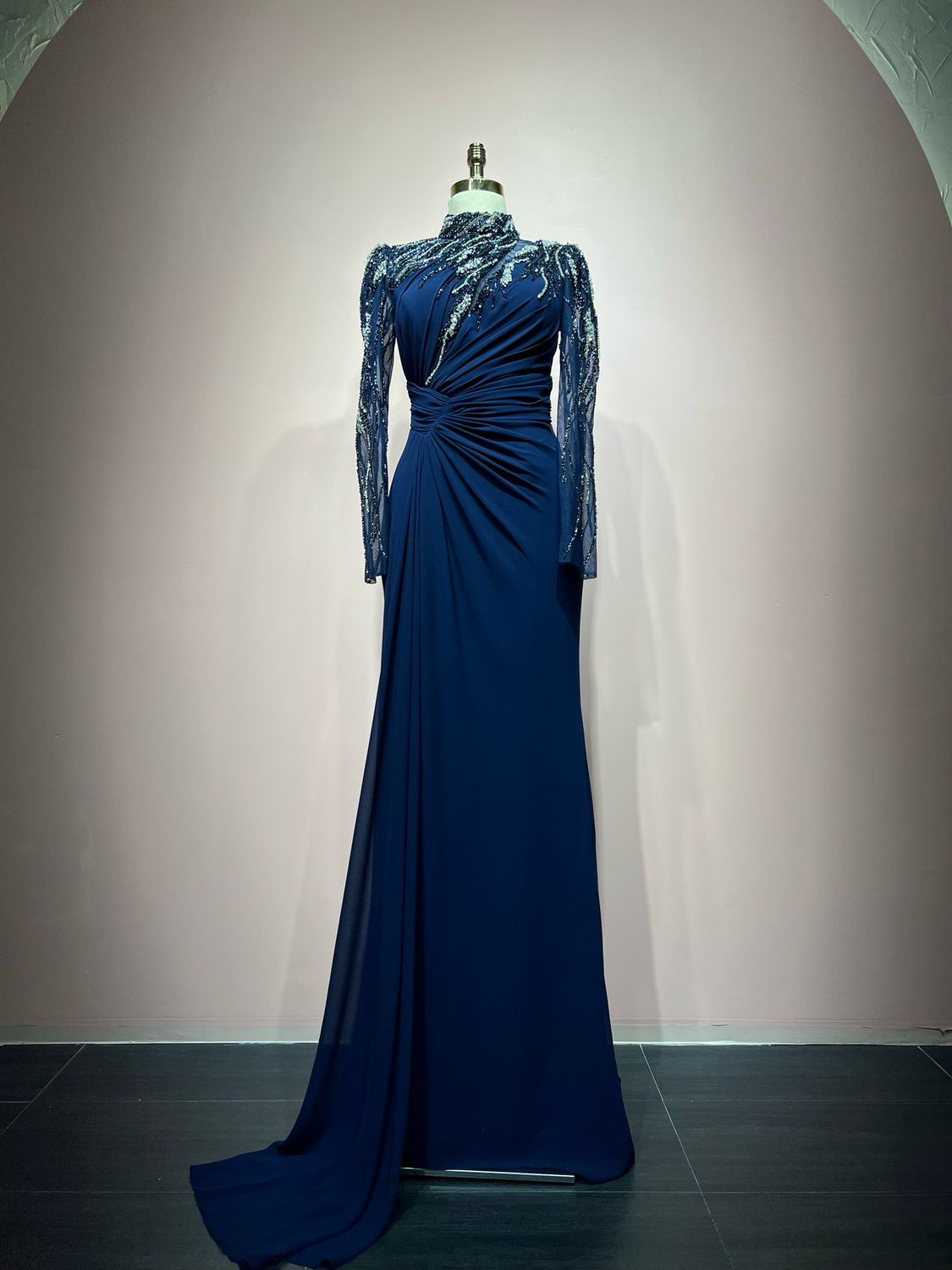 Vestido largo AZUL NAVY