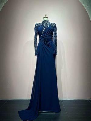 Vestido largo AZUL NAVY