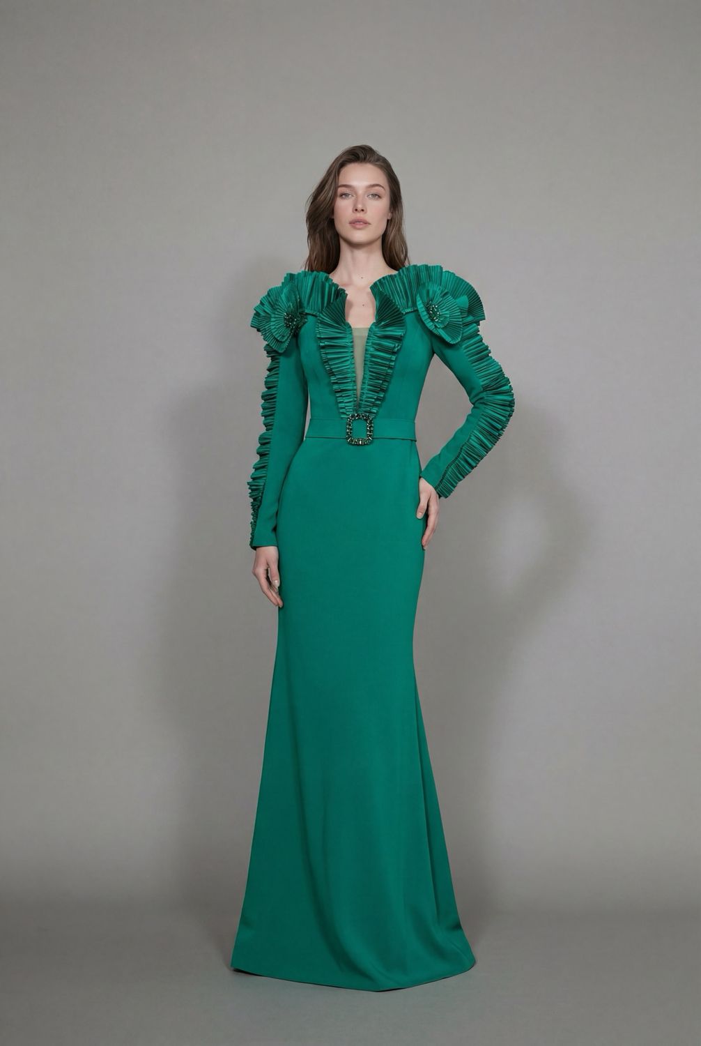 LONG SLEEVED GOWN