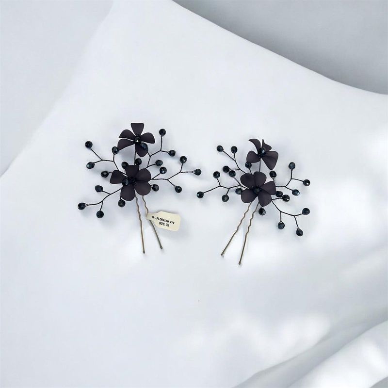 Juego de peinetas, D2 -  Azul navy