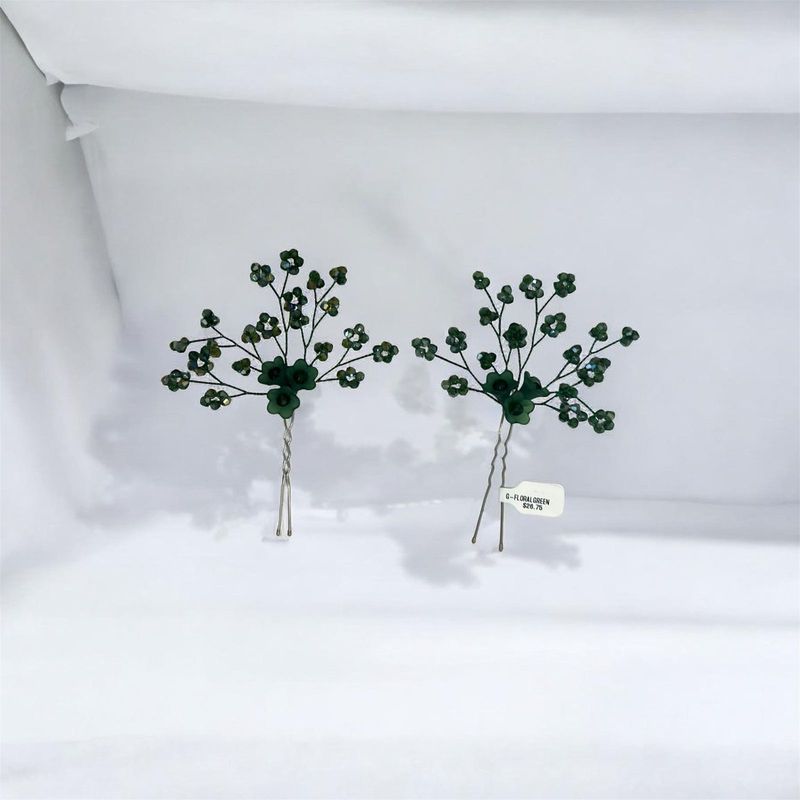 Juego de peinetas, D3 - Verdes