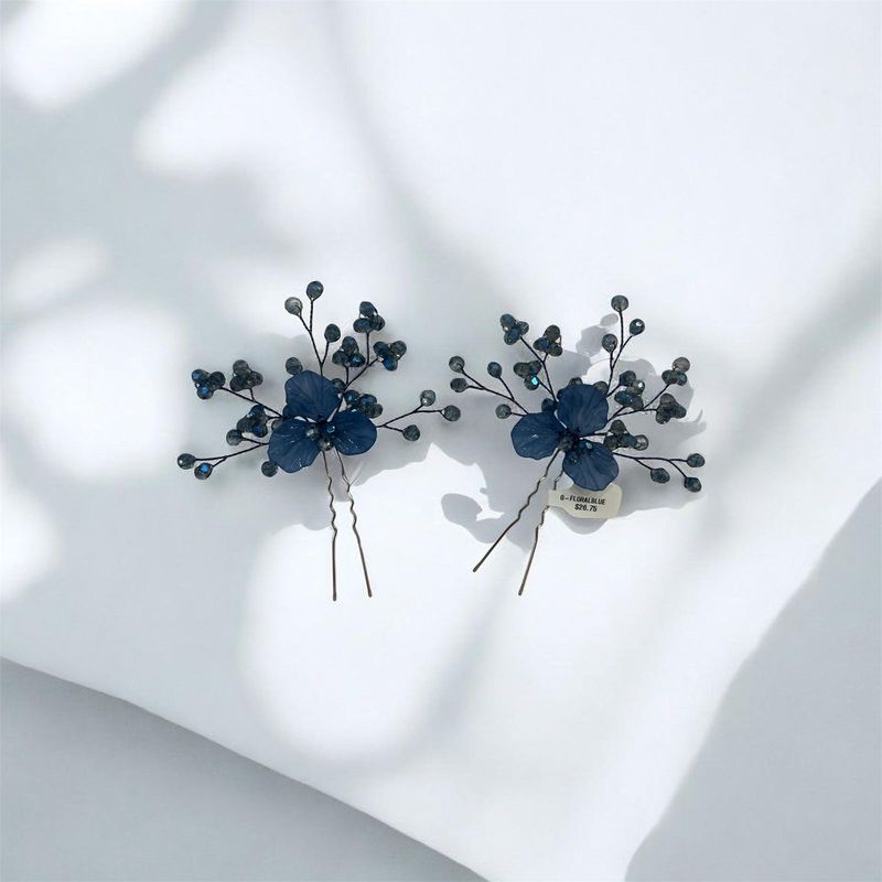 Juego de peinetas, D4 - Azul