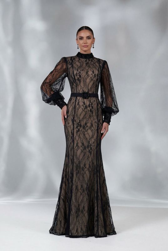 BEIGE NOIR LACE