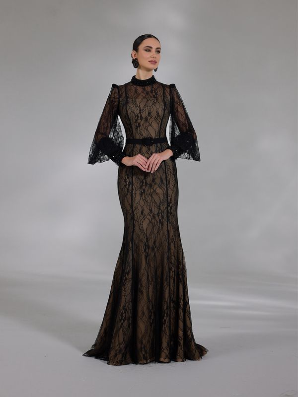 BEIGE NOIR LACE