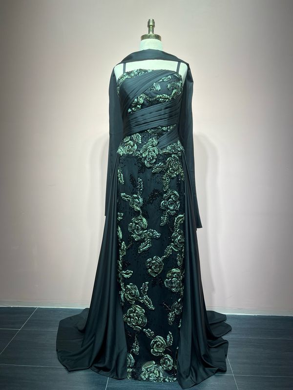 BLACK AND DARK GREEN