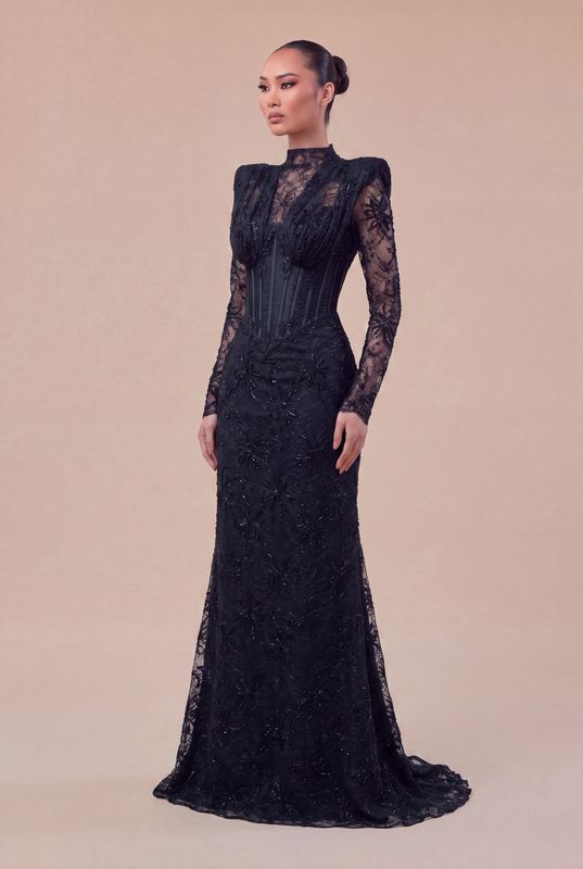 MODEST BLACK LACE