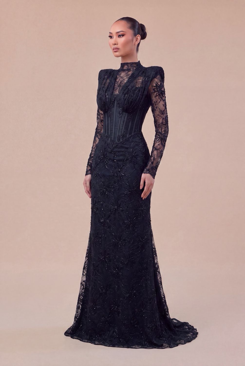 MODEST BLACK LACE
