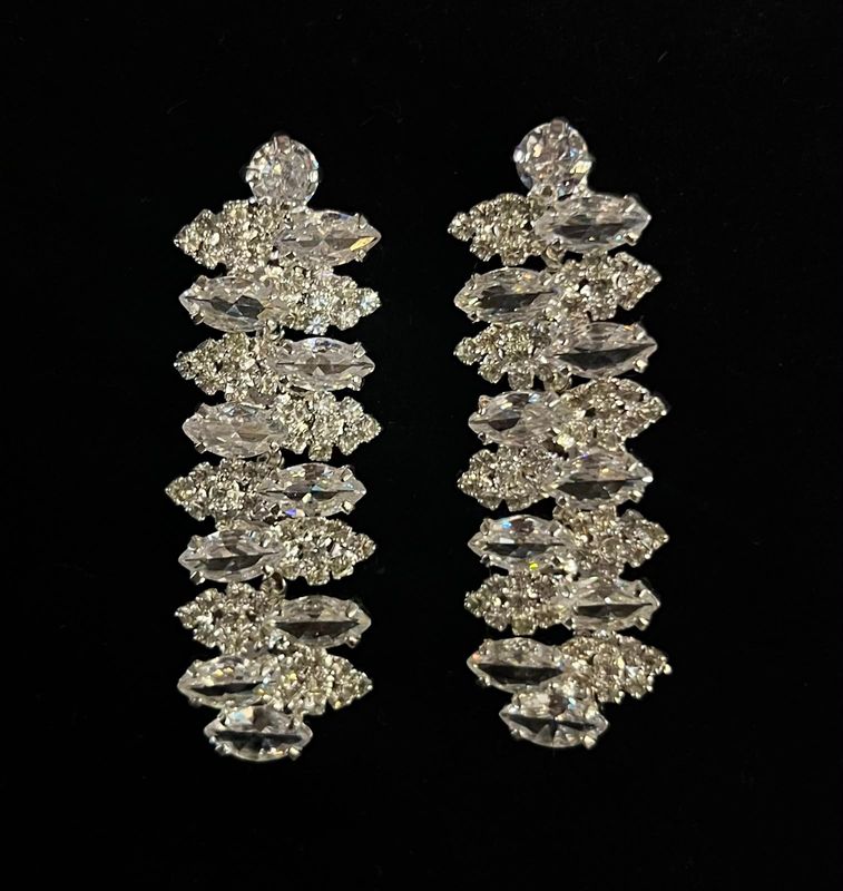 Aretes largos silver