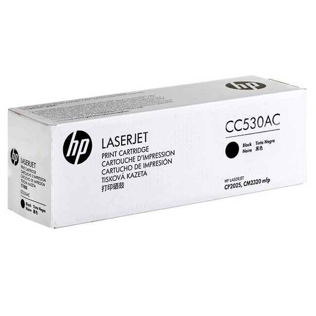 Brand New Original HP CC530AC Black Laser Toner Cartridge Color LaserJet  CP2025, CM2320 mfp