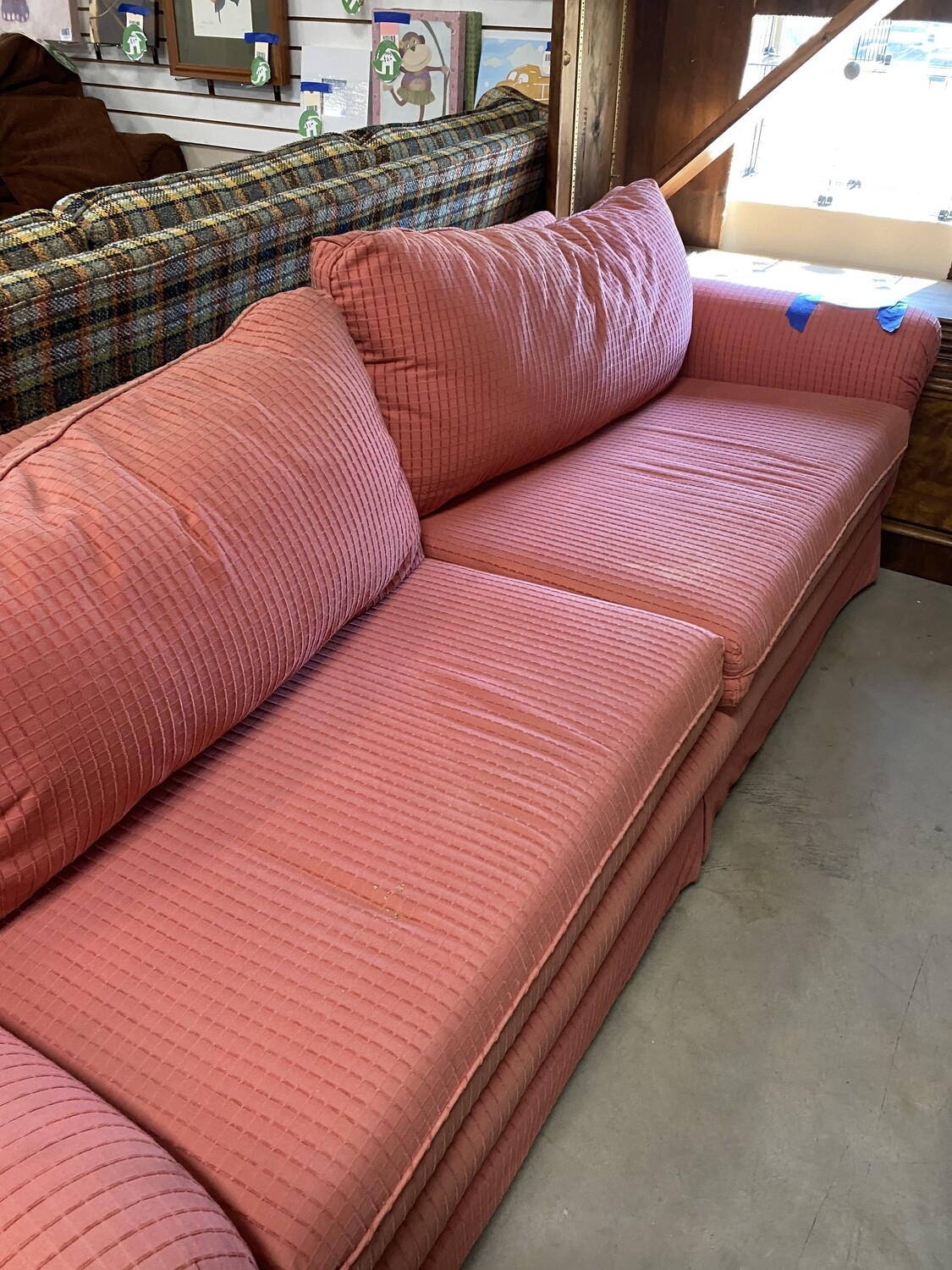 CLEARANCE LIGHT RED SOFA