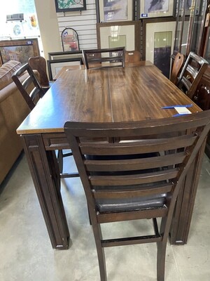HIGH WD TABLE 4/CHAIRS