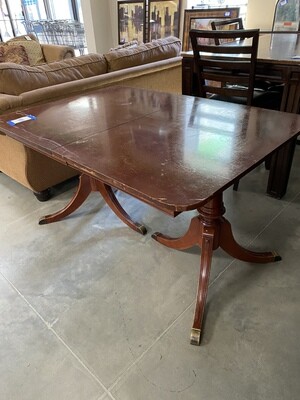 CLEARANCE DRK. BROWN DINING TABLE