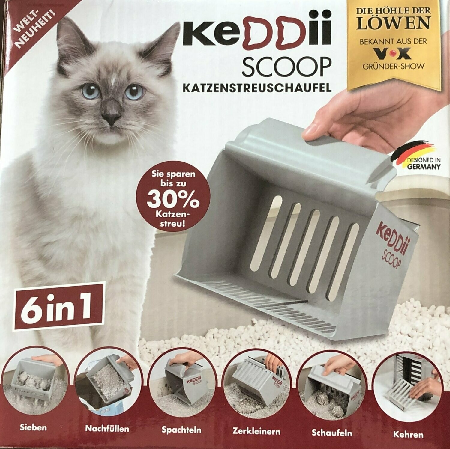 KATZENSTEUSCHAUFEL
KEDDII 6 IN 1