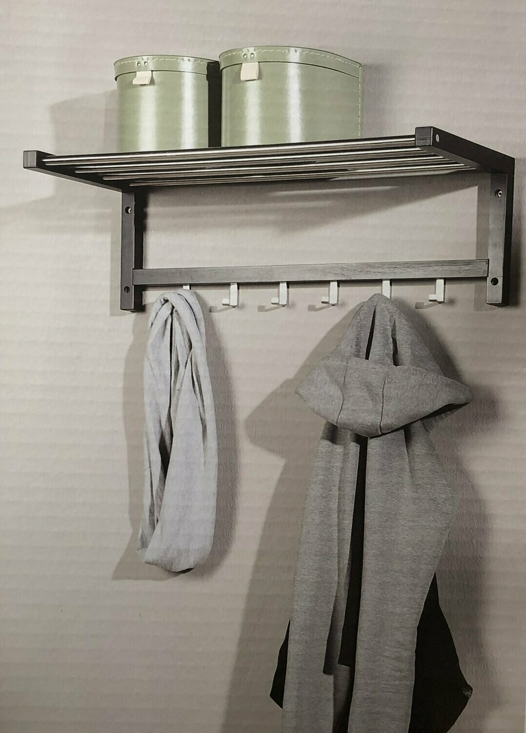 Garderobe  Metall / Holz