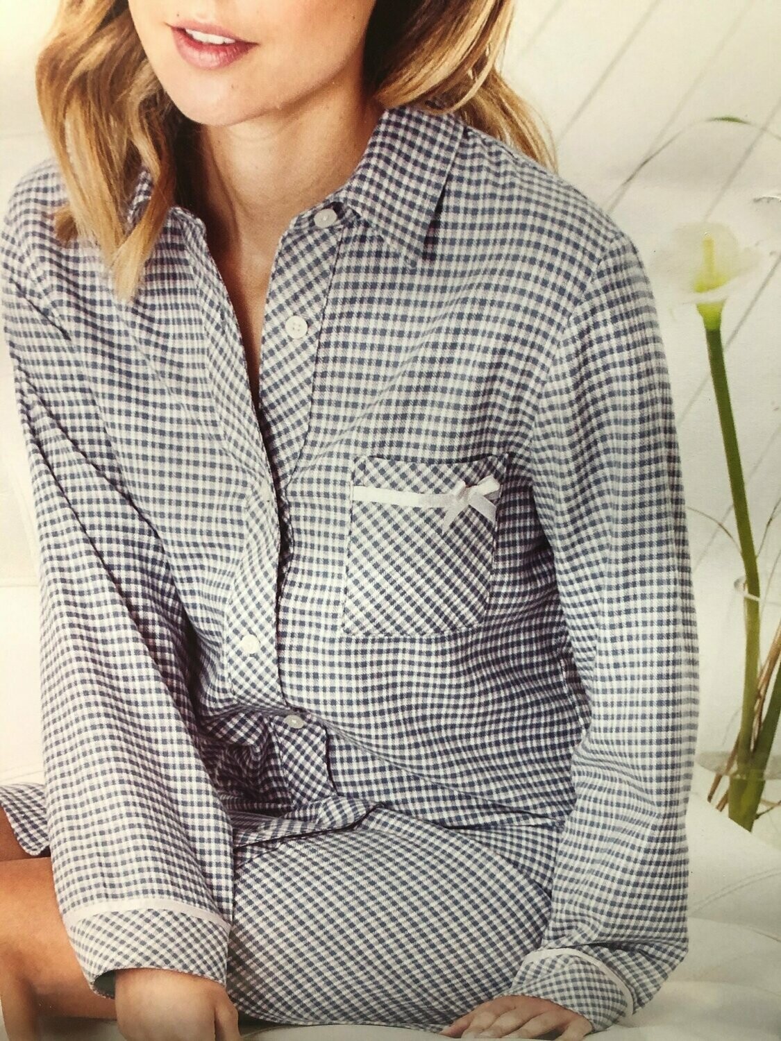 Damen-Schlaf-Shirt Flanell