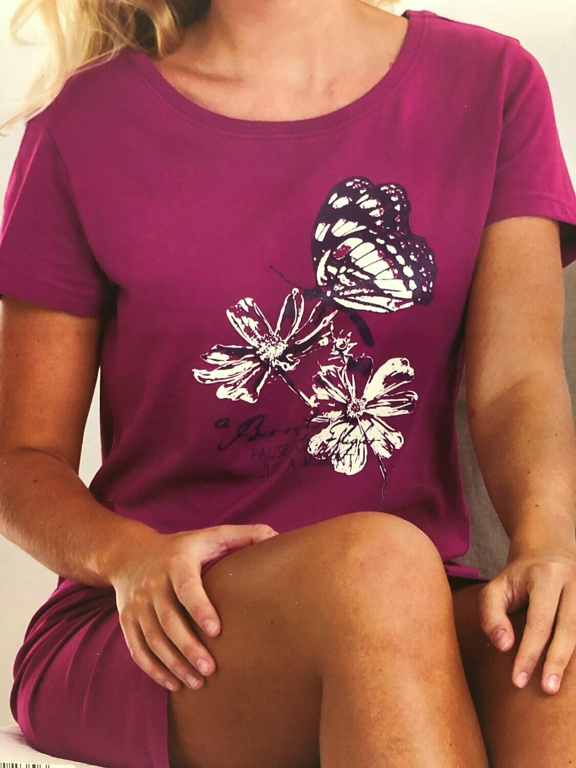 Damen Sleep Kurzarm  Shirt