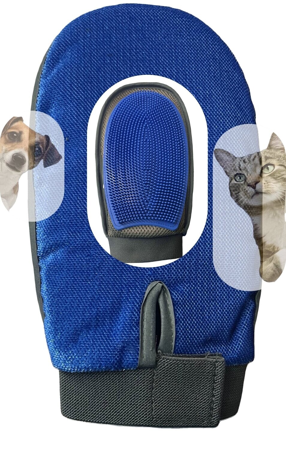 Doppelseitiger Pflege- Handschuh für Tiere