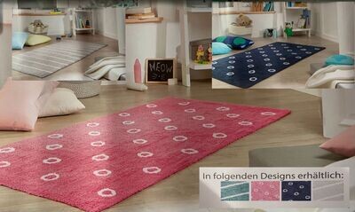 Hochflor Teppich  Kinderteppich  Kinderzimmer Teppich