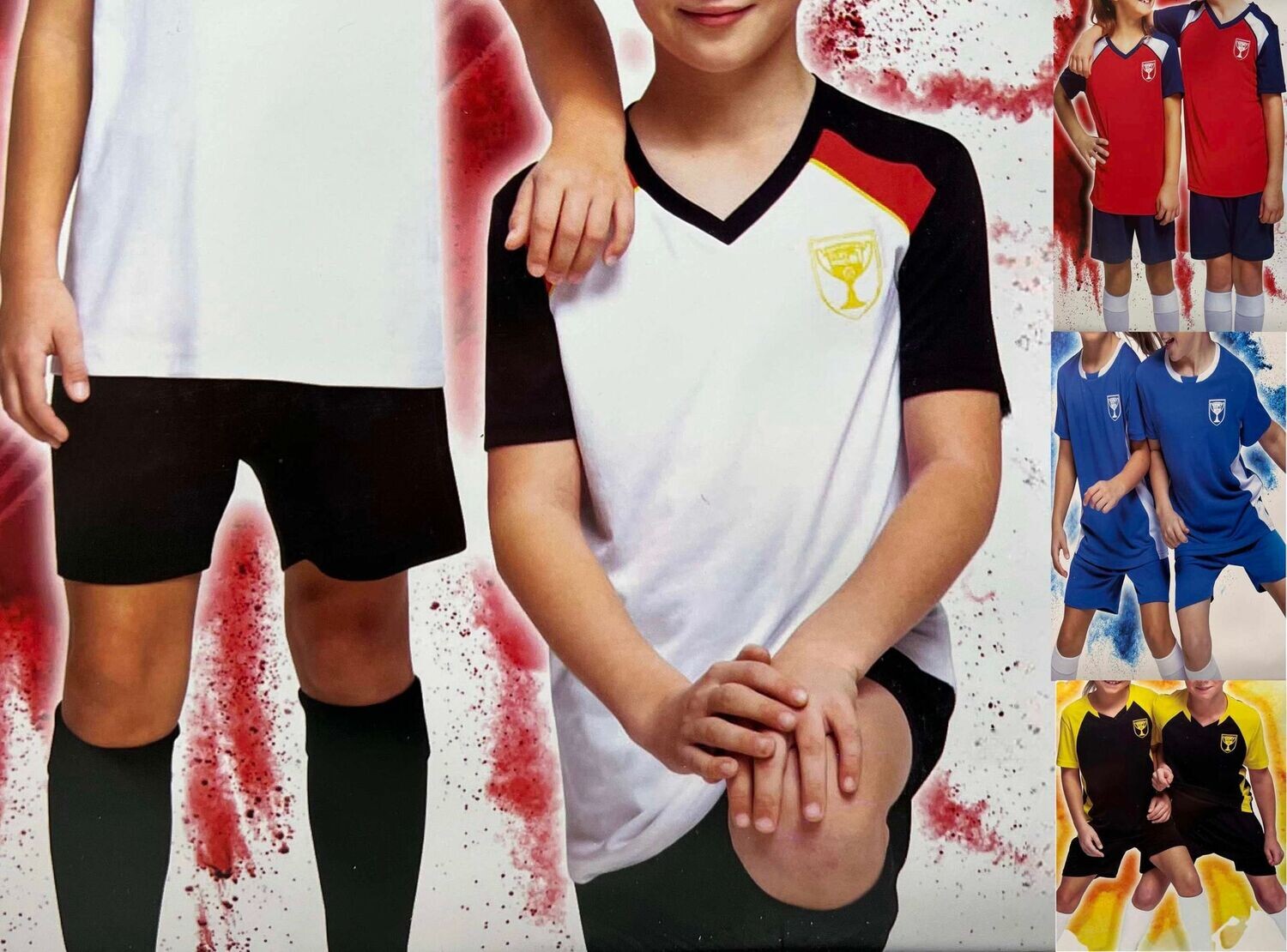 Kinder Jungen Mädchen  Shirt Shorts Hose  Trikot Set