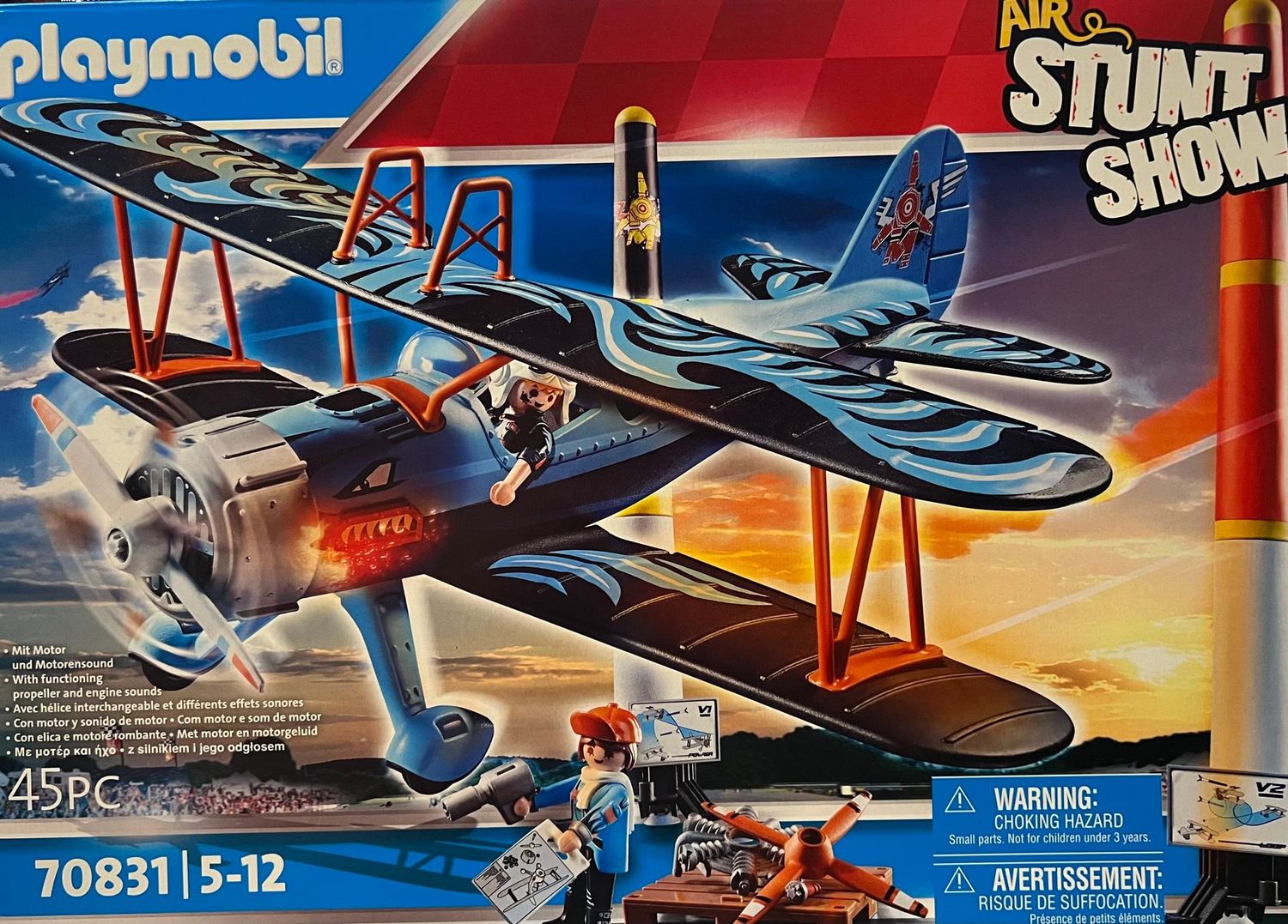 PLAYMOBIL 70831 Air Stuntshow Doppeldecker ''Phönix''